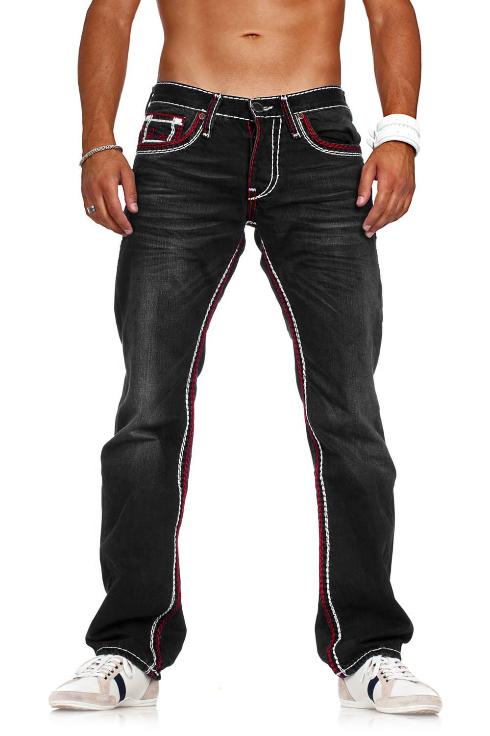 Men's Jeans Pants Straight Legs Vintage 