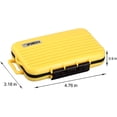 thumbnail image 2 of Memory Card Case Holder, Memory Card Hard Protector Case Professional Water-Resistant Anti-Shock Compact Camera Card Hard Storage Box for 8 SD Cards 4 CF Cards 12 Micro SD/TF Cards (Yellow), 2 of 5