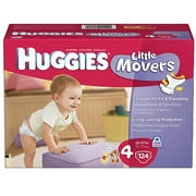 Huggies Little Movers Diapers, Size 4 ,124ct