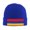 Blue, variant on Armenian Flag Winter Beanie Hats for Men Women Warm Cozy Knitted Cuffed Skull Cap Navy Blue