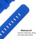 thumbnail image 3 of Correa de reloj de goma Uxcell de 22 mm de ancho, diseño único, correa de reloj de silicona impermeable para reloj inteligente para hombres y mujeres, azul tang, 3 of 7