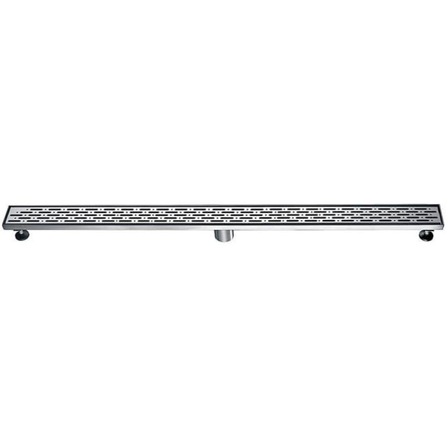 Stainless Steel Shower Drain Channel Side Outlet with Adjustable Feet -14 G