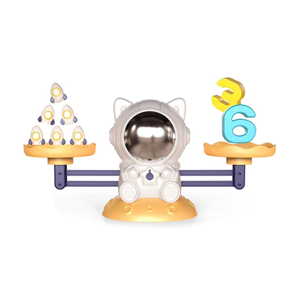 Montessori Math Toy Space Cat Digital Balance Scale Toy for Kids Learning  Toys Basic Version - Walmart.com