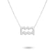 thumbnail image 5 of Collar del zodiaco Minnieouse Tema de la constelación Acuario Plata, 5 of 5
