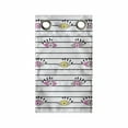 thumbnail image 1 of Cartoon Hanging Pocket Organizer, Eyes Stars Eyelashes Abstract Continuous Pattern on Striped Background, Printed Polyester Storage Bag with Pockets, 9" x 16", Earth Yellow Pink Dust, 1 of 2