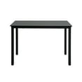 thumbnail image 4 of Naomi Home Paola Dining Table Set with 2 Benches, 3-Piece Kitchen Dining Set for 4, Black, 4 of 15