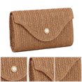 thumbnail image 2 of Bolso Hobo Elegante Cruzado Tejido Paja para Mujer Bolsos Al Aire Libre, 2 of 8