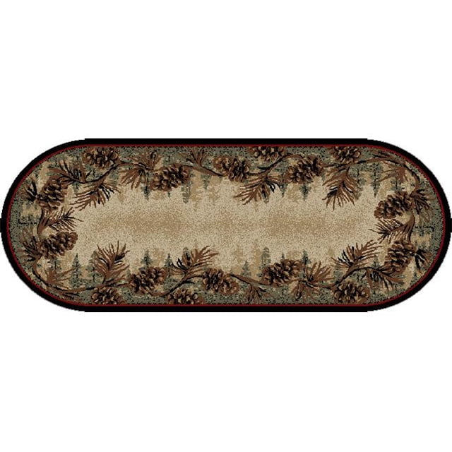 Mayberry Rug AD3823 2X5OV Tapis Ovale de Destination Américaine Mont le Conte 2 Pi. 2 Po. x 5 Pi. 3 Po., Multicolore
