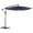 Navy Blue, variant on 10ft Offset Design - Hand-Crank Lift - Garden Retreat - Water-Resistant Polyester