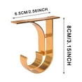 6Pcs Ceiling Curtain Rod Installation Hook Hanger Storage Rack Support