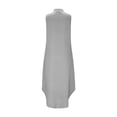 thumbnail image 5 of Ygbgbb Women's Lightweight Summer Dress Casual Loose Beach Sundresses V Neck Sleeveless Dresses Solid Tank Maxi Dress Gray XXL, 5 of 7