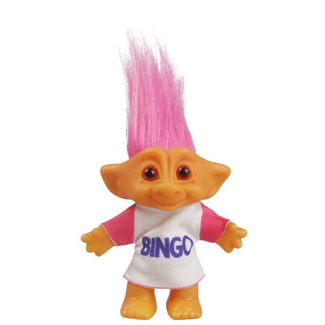 Muñecas Troll vintage, muñeca de la suerte cromática adorable para colecciones, proyectos escolares, artes y manualidades, regalos de fiesta, 7.5 pulgadas de alto (incluye la longitud del cabello) (ro