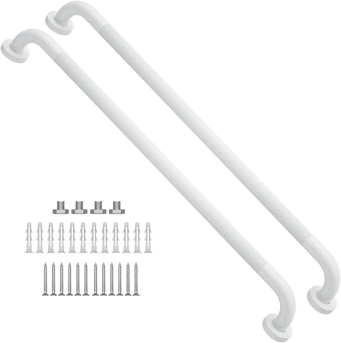 12 Inch Bathroom Grab Bar - Stainless Steel Shower Safety Rail For Elderly & Handicap