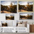 thumbnail image 4 of Designart "Tranquil Views On A Mountain Hike" Landscape Mountains Floater Framed Wall Art Prints, 4 of 5
