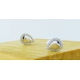 thumbnail image 3 of Dazzlingrock Collection Round White Diamond Pear Shaped Pushback Stud Earrings for Women (0.18 ctw, Color I-J, Clarity I2-I3) in 925 Sterling Silver, 3 of 6