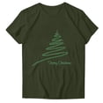 thumbnail image 2 of Fiudx Ofertas de La Semana Blusa de Manga Corta con Estampado de Moda para Mujer, Divertida Camiseta con Cuello Redondo, 2 of 3