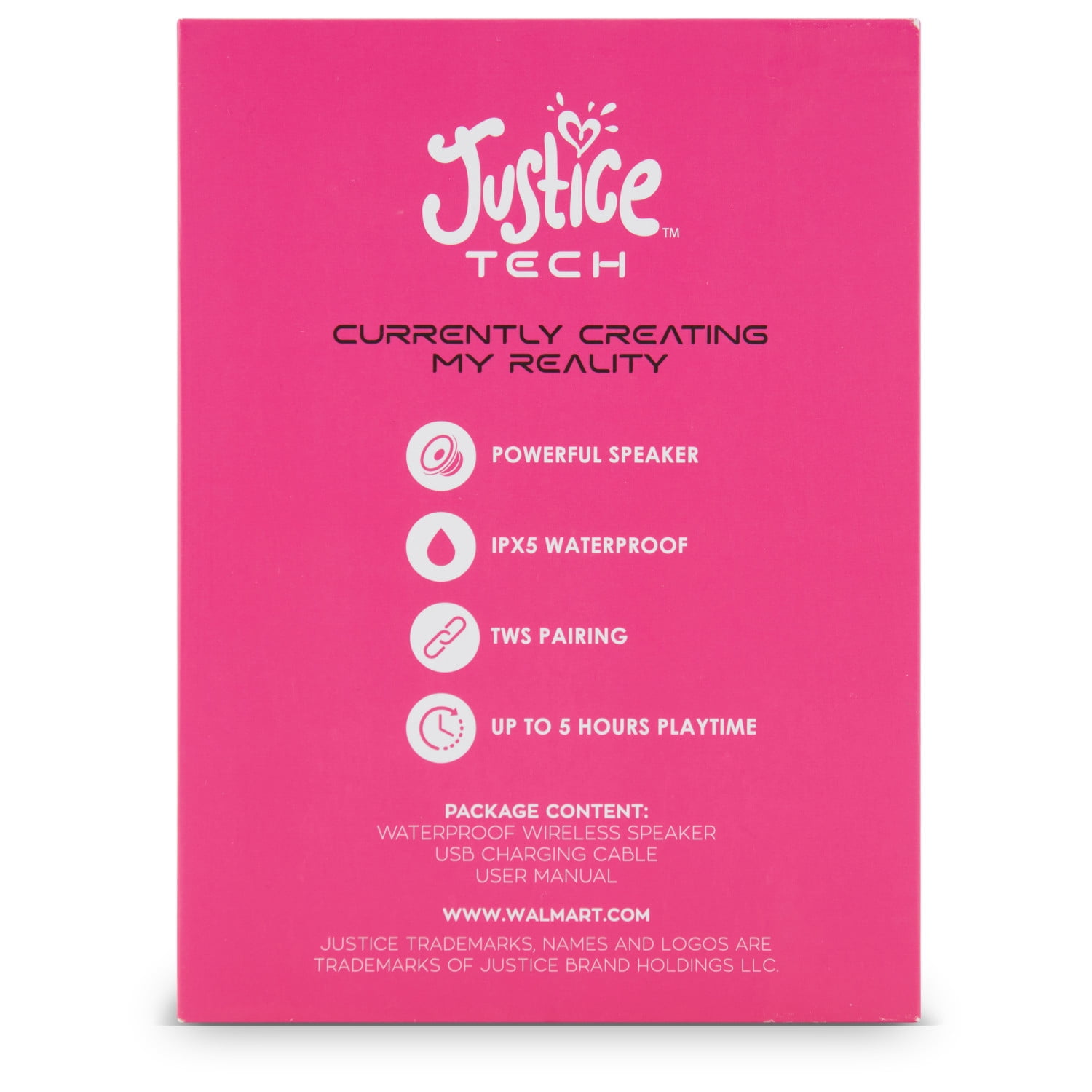 Justice Wireless Speaker- BLUE PAISLEY PRINT