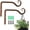 Coffee, variant on Salate 2 Pack 6 Inch Premium Decorative Metal Iron Wall Hook, Indoor Outdoor Plant Hanger, Rustic Hanging Gardening Bracket Hook, for Planters, Bird Feeders, Lanterns, Wind Chimes (Coffee)