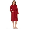thumbnail image 5 of TowelSelections Women's Robe, Turkish Cotton Terry Shawl Bathrobe X-Large/XX-Large Cranberry, 5 of 6