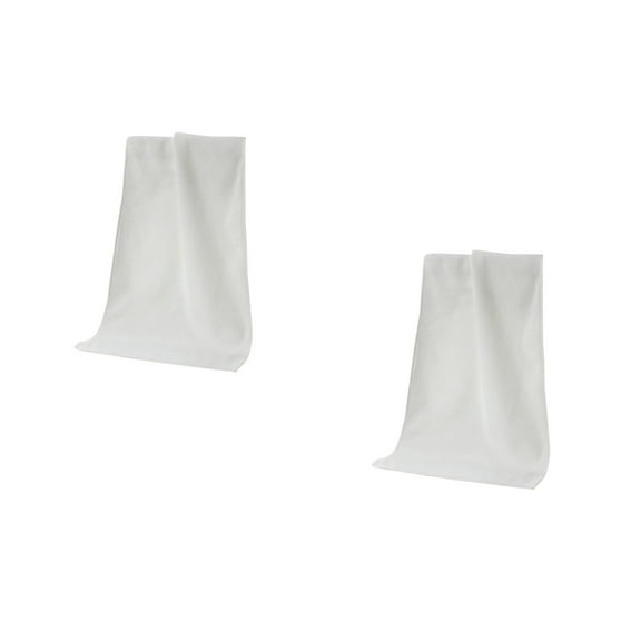 unbranded 2pcs Car Cleaning Towels 30x70cm Microfiber Auto Car Polishing Waxing Drying Cloth (White)