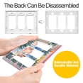 thumbnail image 4 of Yayeee Rocker Switch Wall Plate 1-Gang 4.6"x2.9" Home Decorative Outlet Cover, Seaside Leaves, 4 of 6