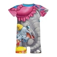thumbnail image 5 of Dumbo Baby Boy Girl Short Sleeve Romper Clothing Set Print Cartoon Baby Summer One Piece Jumpsuit, 5 of 8