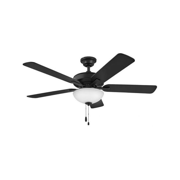 52 inch 5 Blade Ceiling Fan-Matte Black Finish Bailey Street Home 81-Bel-4466562