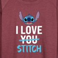 thumbnail image 3 of Lilo & Stitch - I Love Stitch - Women's Lightweight French Terry Long Sleeve Shirt, 3 of 5