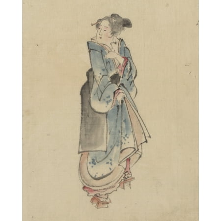 

Print: A Woman Walking To The Right Full-Length Portrait Facing Left
