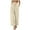 Beige, variant on Women's Summer High Waisted Baggy Pants Casual Below Ankle Length Trouser Slacks with Pockets (Light Gray, S)
