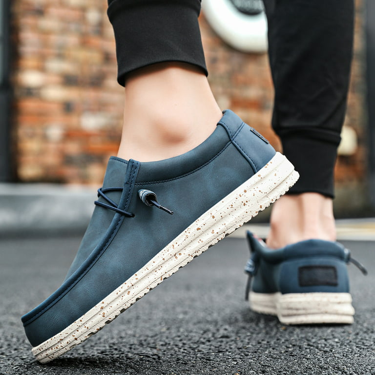 FULORIS Lightweight Walking Shoes Blue Slip On Loafers Shoes Casual Boat - Walmart.com