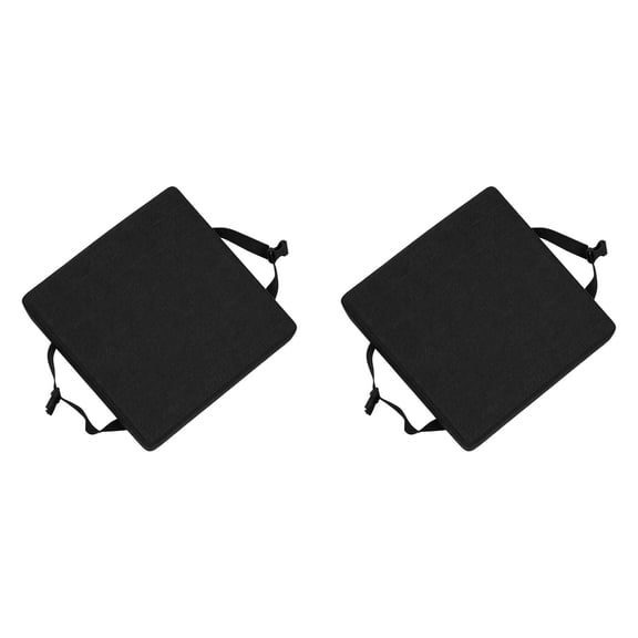 2PC Stool Cushion Square with Ties, Non- Bar Stool Cushion Seat Pad for Dining Chairs, Square Cushion with Ties for Bar Stool Home Kitchen,10x10 Inch