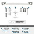 thumbnail image 5 of Amerock Highland Ridge Chrome 18 inch (457mm) Towel Bar, 5 of 8