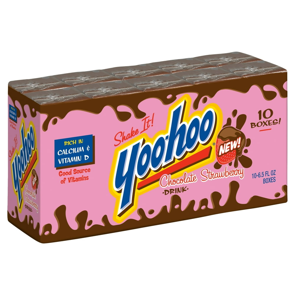 YooHoo Chocolate Strawberry Drink, 6.5 fl oz, 10 count