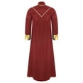 thumbnail image 4 of Zaldita Men Priest Robe Clergy Cassock Catholic Gown Pastor Outfit Christian Dress Up Red L, 4 of 5