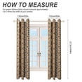 thumbnail image 2 of Bohemia 2pcs Blackout Curtains For Living Room Bedroom Grommet Top Window Set for Left And Right Biparting Open, 2 of 6