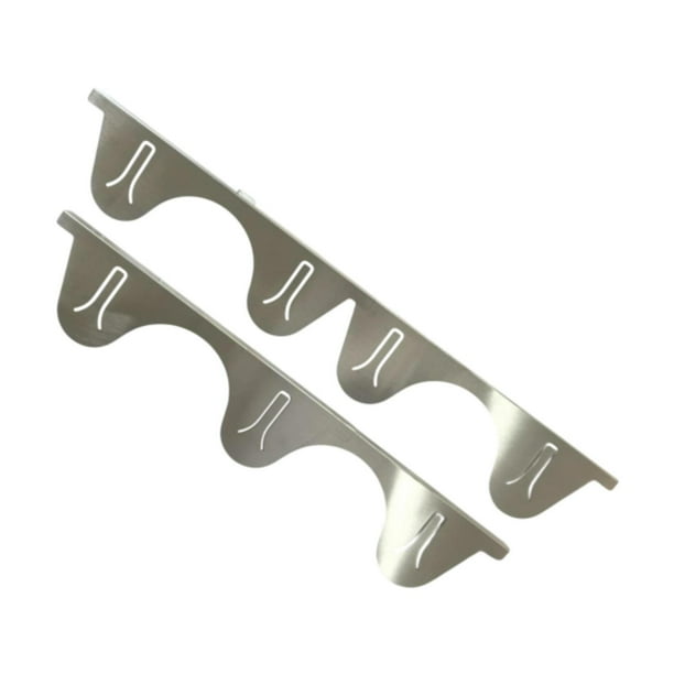 Cubiertas de acero inoxidable para estufas, relleno lateral, accesorios de cocina, espacio lateral para horno plata