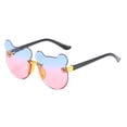 thumbnail image 2 of Colorful Gradient Color Cute Sunglasses For Boys And Girls Rimless Cut Glasses, 2 of 3