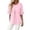 Pink, variant on CAIVO Women Blouses Dressy Casual Summer Loose Fit Ruffle Cap Sleeve Tunic Shirts Short Sleeve O-Neck Solid Color Trendy Tops