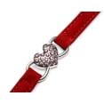 thumbnail image 4 of Collar de gato rojo con dije en forma de corazón y artículos para mascotas de cristal, adecuado para gatitos y perros pequeños, 4 of 5