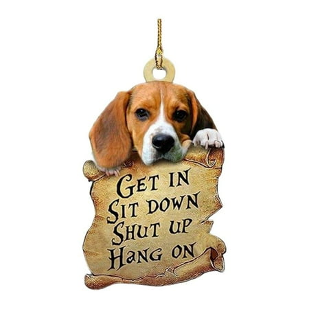 

Clearance! Car Dog Pendant Pendant Car Key Backpack Pendant Double-sided Cute Car Accessories Hanging