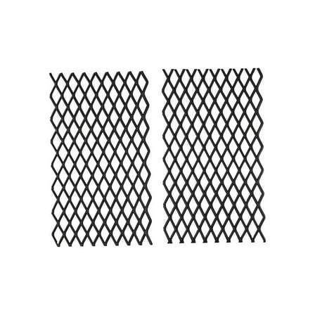 Fireplace Grate Ember Baffle Set of 2, Metal Ember Holder 7.5x11.8 Inches, Heat Distribution Enhancer for Most Fireplaces, Black Fireplace Grille for Efficient Burning and Safety