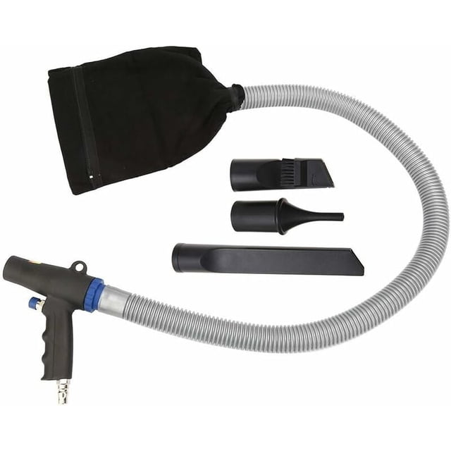 Air Blower Vacuum Gun Pneumatic Vacuum Kit - Dual Function Blower Vacuum Gun, Air Suction Blower Vacuum Gun, Including Bags, Tube and Accessories