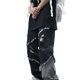 thumbnail image 3 of Pantalones de mezclilla para hombre Pantalones de mezclilla desgastados con degradado ajustado con agujeros rotos para citas masculinas Negro Gris XL, 3 of 8