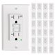 thumbnail image 1 of GFCI Outlet Amico, 20 A, 125 V, 24 unidades, resistente a la intemperie, color blanco, 1 of 8