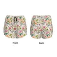 thumbnail image 3 of Pofeuu Bunny Floral Print Women's Athletic Shorts Running Workout Shorts Tummy Control Quick Dry Gym Shorts with Pockets Double layer sports shorts-XX-Large, 3 of 7