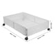 thumbnail image 2 of Organizador de almacenamiento debajo de la cama, contenedores de almacenamiento debajo de la cama Contenedores de almacenamiento debajo de la cama con ruedas Contenedor de almacenamiento debajo de la cama de metal Durabilidad probada, 2 of 8