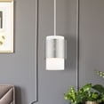 thumbnail image 5 of Livex Lighting  1 Light Brushed Nickel Pendant, 46259-91 - 7" Dia x 11.625" - 47.625" Adj. H, 5 of 8