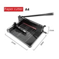 thumbnail image 1 of Paper Cutter Steel Base Thick Layer Paper Cutter A3 A4 Black Heavy Duty Paper Cutter Professional Office Commercial Paper Cutter ,Multi Purpose, 1 of 7