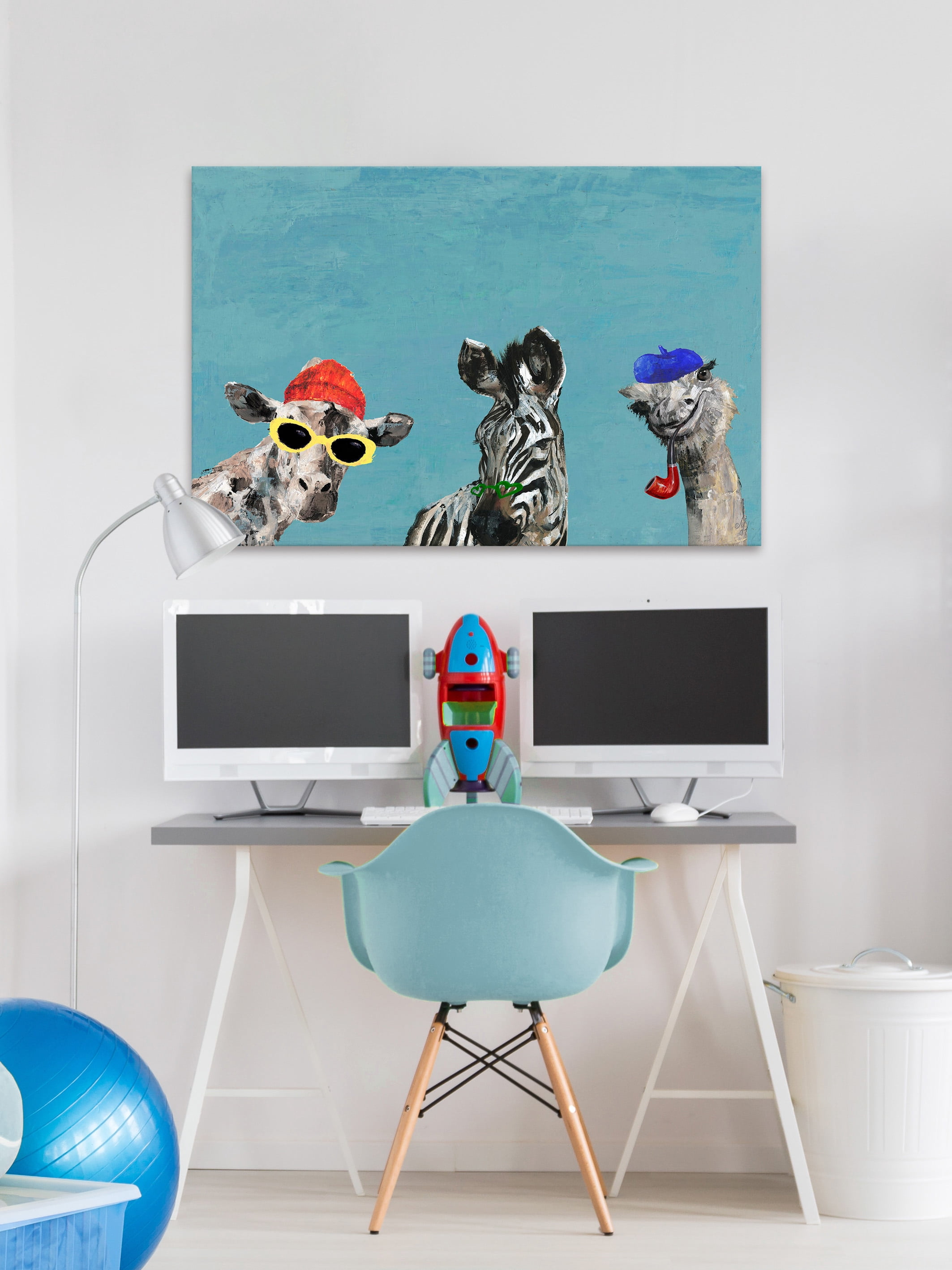 Happening Bunch III Painting Print on Wrapped Canvas